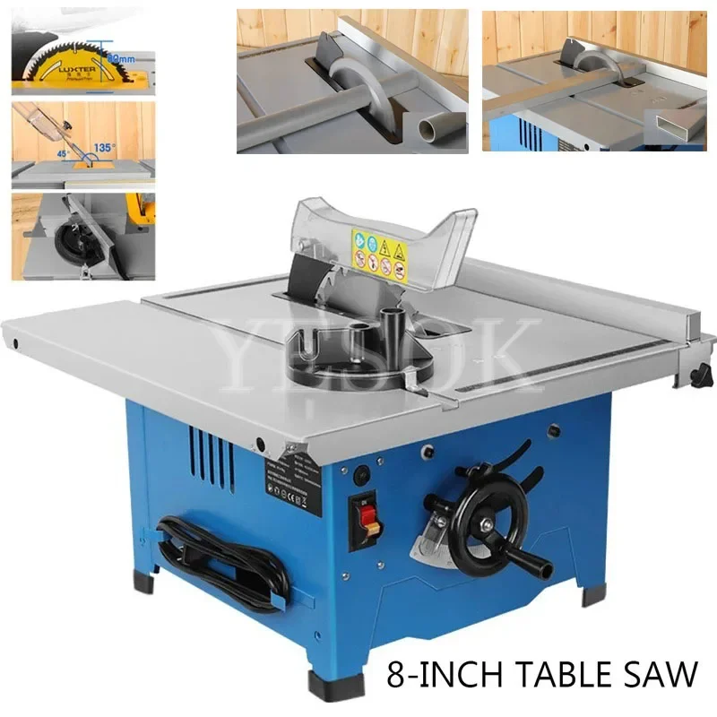 

Small Multifunctional Household Woodworking Table Saw 8 Inches Oblique Cutting Circular Saw 45 Degree Cutting Machine Table saw