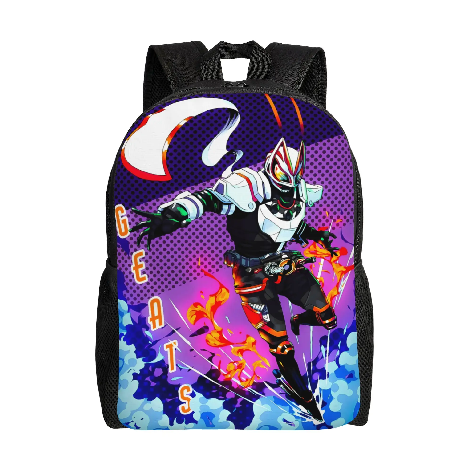1Piece Backpack Geats Battle Pose New School Year Handbag Camping  Kamen Rider Anime Back To School Gift New Term Starts