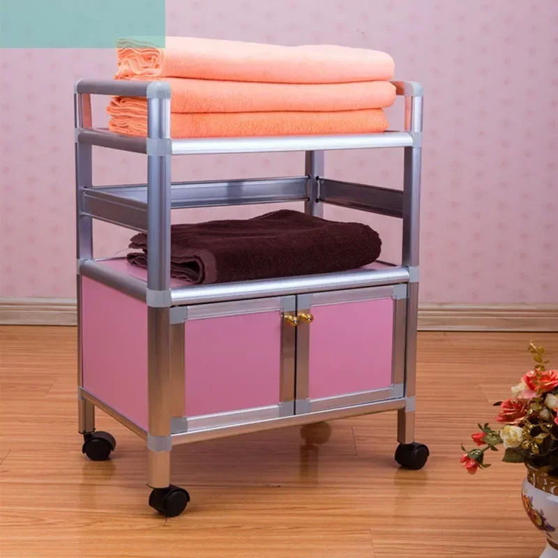 

DurableVersatile Salon Trolley With Plenty Of Storage Hairdressing Belt Makeup Acupuncture Storage Beauty Salon Nail Art Tool