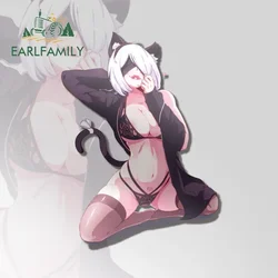 EARLFAMILY NEKO 2B Nier Waifu 자동차 스티커, 방수 만화 데칼, 자동차 액세서리 범퍼, 창문 장식, 13cm x 9.1cm