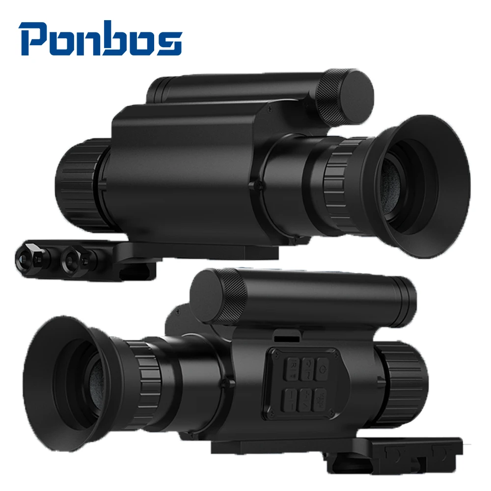 N075 1080P Wildlife Tactical Monocular Telescope 4X Zoom 300M 850nm/940nm Infrared Digital Night Vision Scope Sight for Hunting