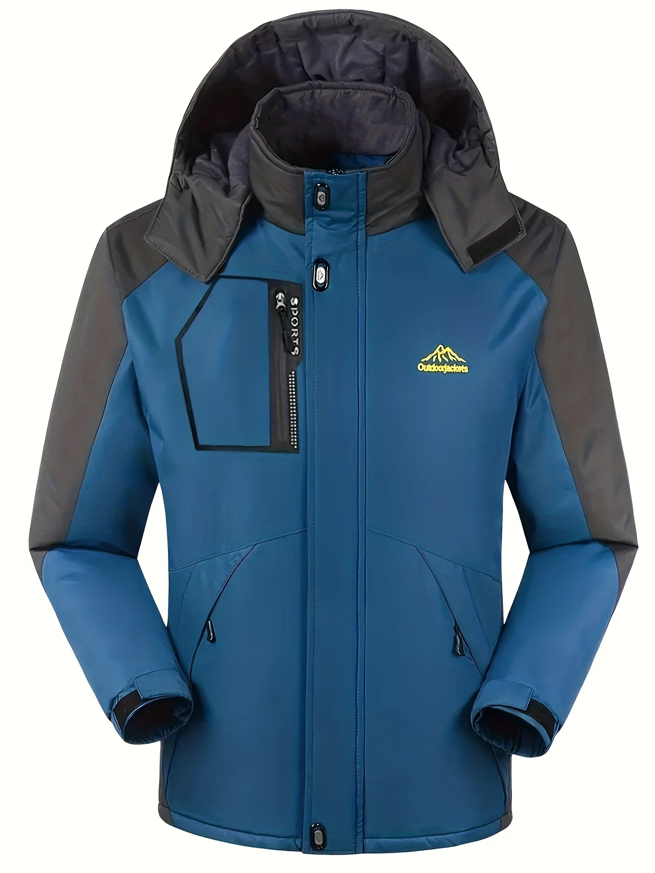 Stay Warm And Dry In This Unisex Fleece Ski Jacket - Perfect For Winter Outdoor Activities!