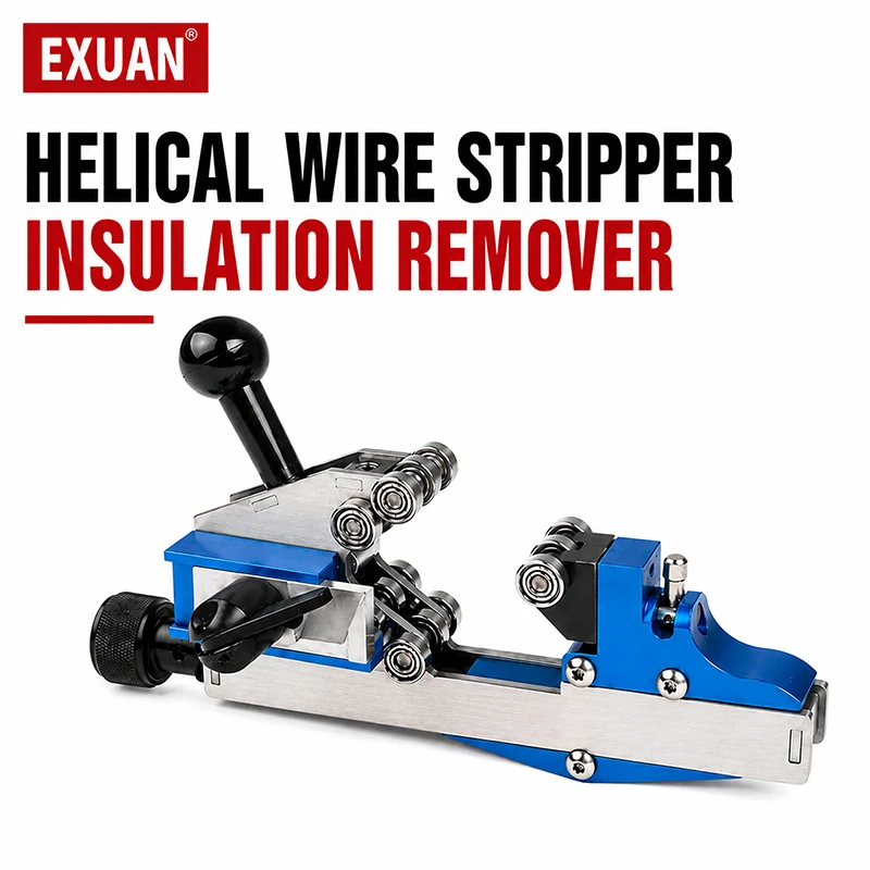 Helical Wire Stripper Insulation Remover Adjustable Manual Cable Peeling Tool for Clean Precise Stripping Electrical Engineering