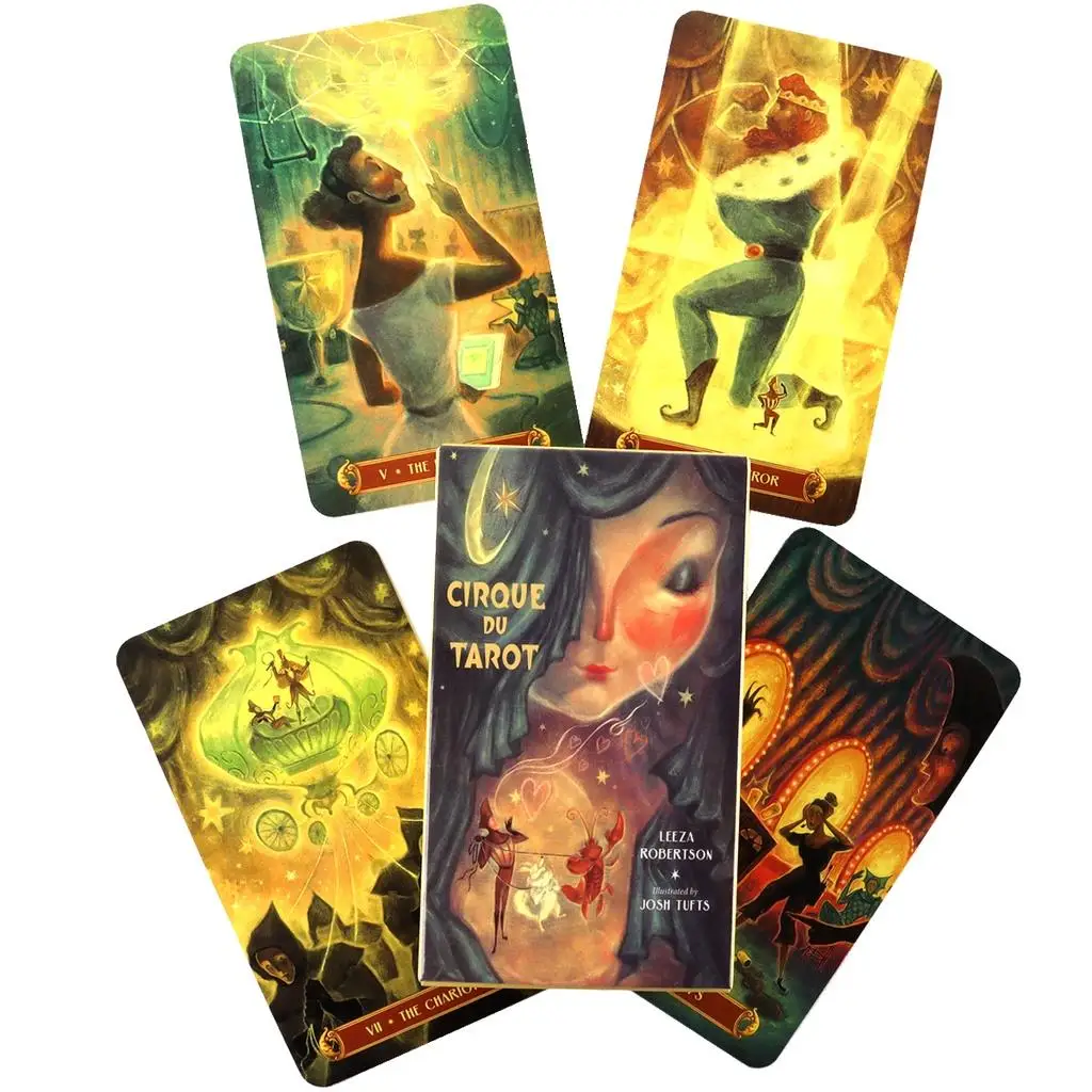 

Cirque Du Tarot Cards By Leeza Robertson Party Game Fortune Telling Prophet Tarot for Beginners