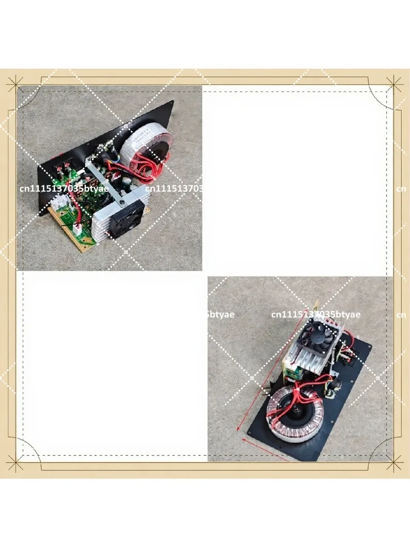 200W Bluetooth Amplifier Board 4 Tubes DIY Speaker Power Amp Module with Fan 220V for Iron Plate Transformation