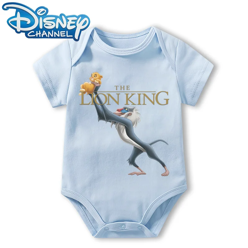 Baby Clothes Bodysuit for Newborn Infant Jumpsuit Boys Girls Disney The Lion King Short Sleeves Romper Onesies 0 To 12 Months