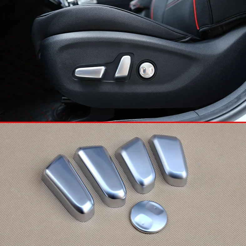 Seat Adjustment Switch For Kia Sportage QL 2016 2017 2018 2019 2020 Matte Chrome Adjust Button Cover Interior