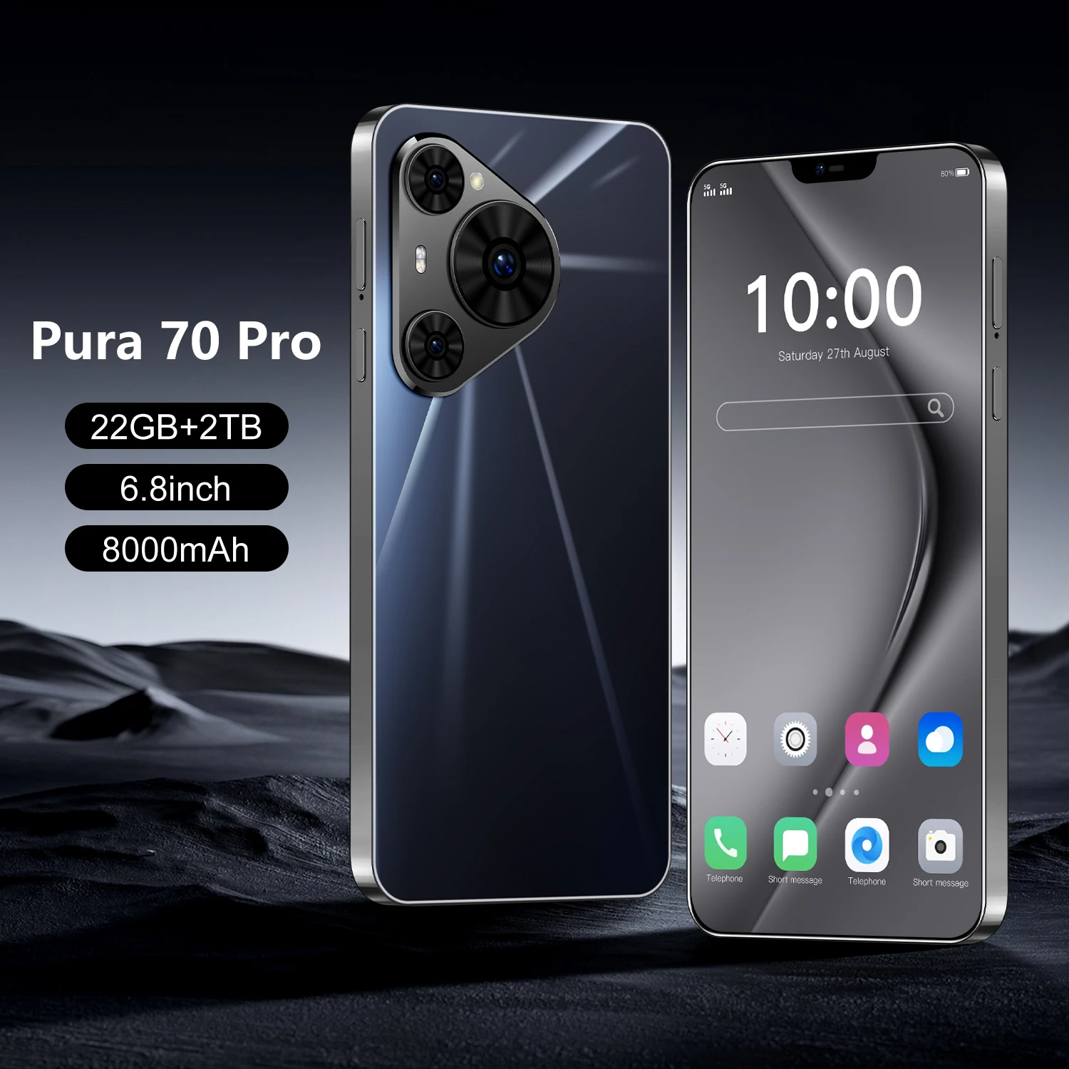 2025 New Smartphone Pura 70 Pro Android 5G 6.8