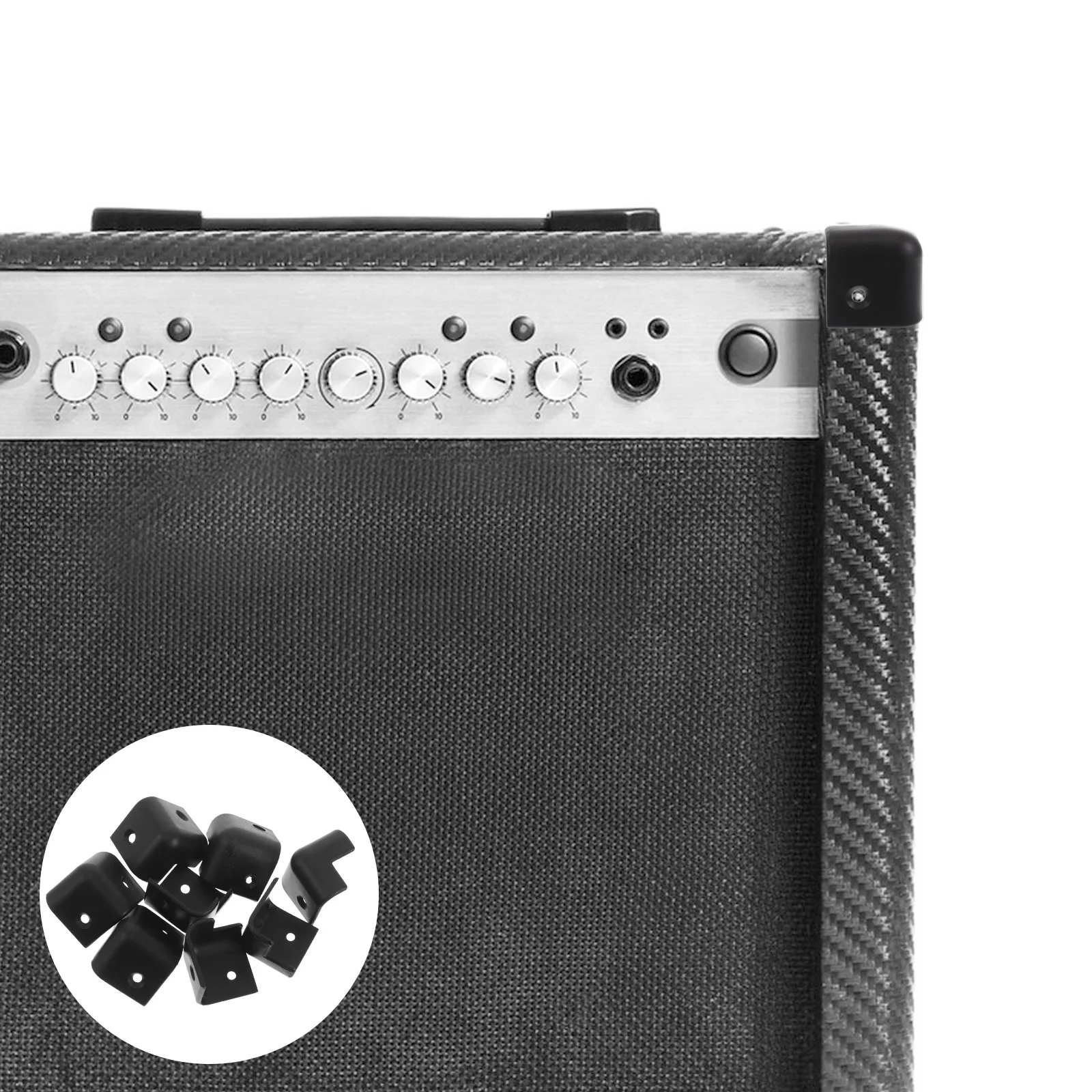 8 قطعة حامي ركن الجيتار البلاستيك مكبر للصوت واقي للحواف لمكبر الصوت الضميمة معدات الصوت مضخم الصوت ركن الحرس