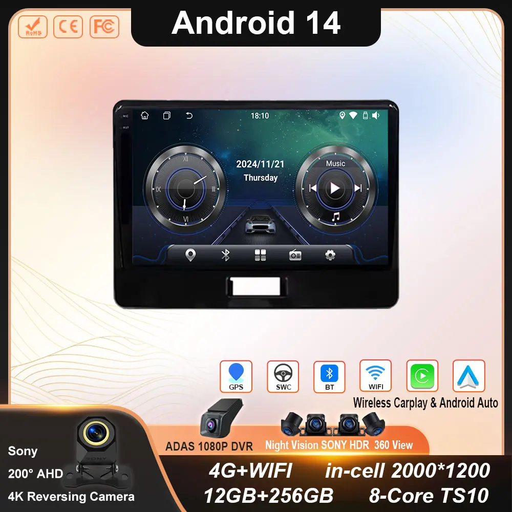 

Android Auto For Suzuki Wagon R6 2017-2021 Car Radio Player GPS Multimedia Video Player Touch Screen Wireless Carplay 4G WIFI BT