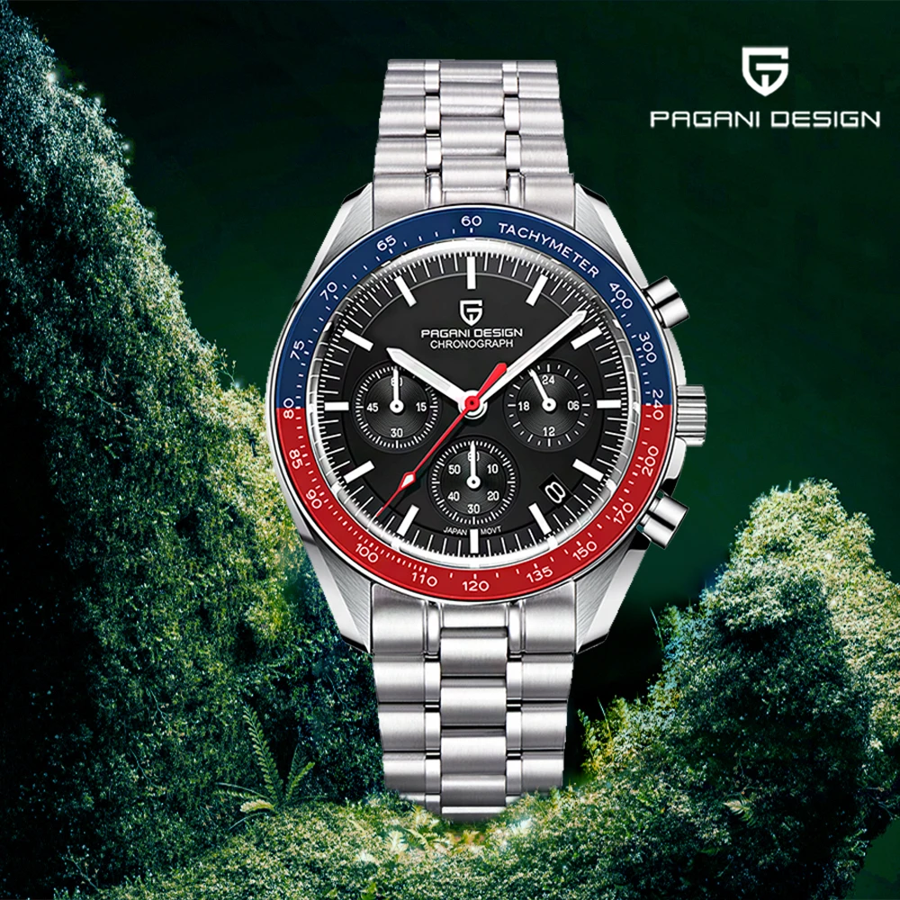 2026 Pagani Design Top-Marke Mode-Herren-Quarzuhr Top VK63 Herren-Chronograph Luxus-Saphir-Vollstahl-Uhr für Männer