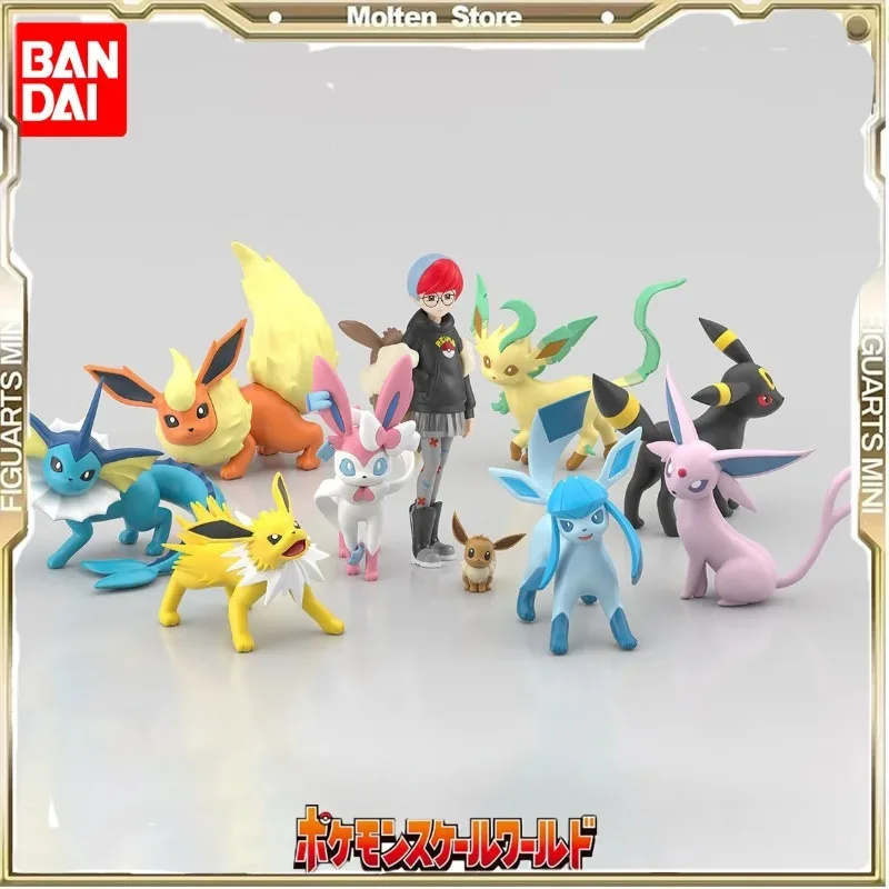 

In Stock BANDAI Pokemon SCALE WORLD Paldea Region Penny Sylveon Eeveelution Eevee Evolve Suit PVC Anime Action Figures Model Toy