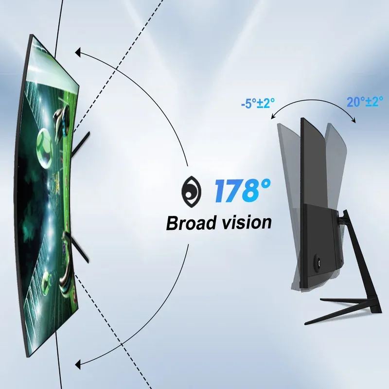 Tecmiyo OEM 2K 4K 5K 19インチ 24インチ 27インチ 34インチ 49インチ フラットスクリーンモニター 超薄型狭額縁コンピューターモニター