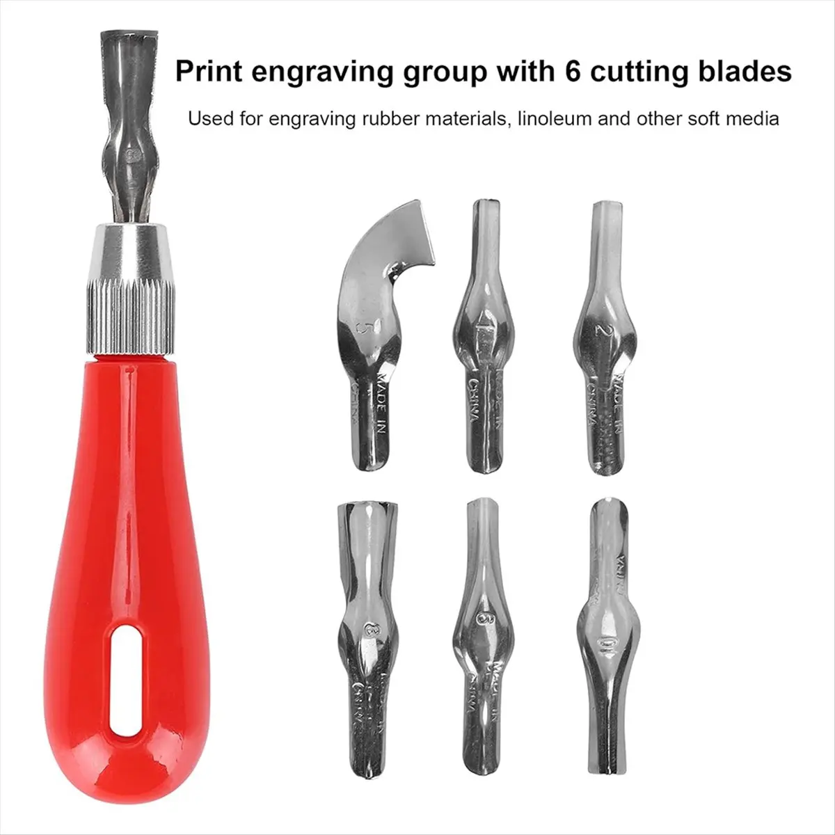 DT38 Rubber Carving Kit: Complete Stamp Block Making Set for Printmaking and Art Craft with Cutting Machine Tools