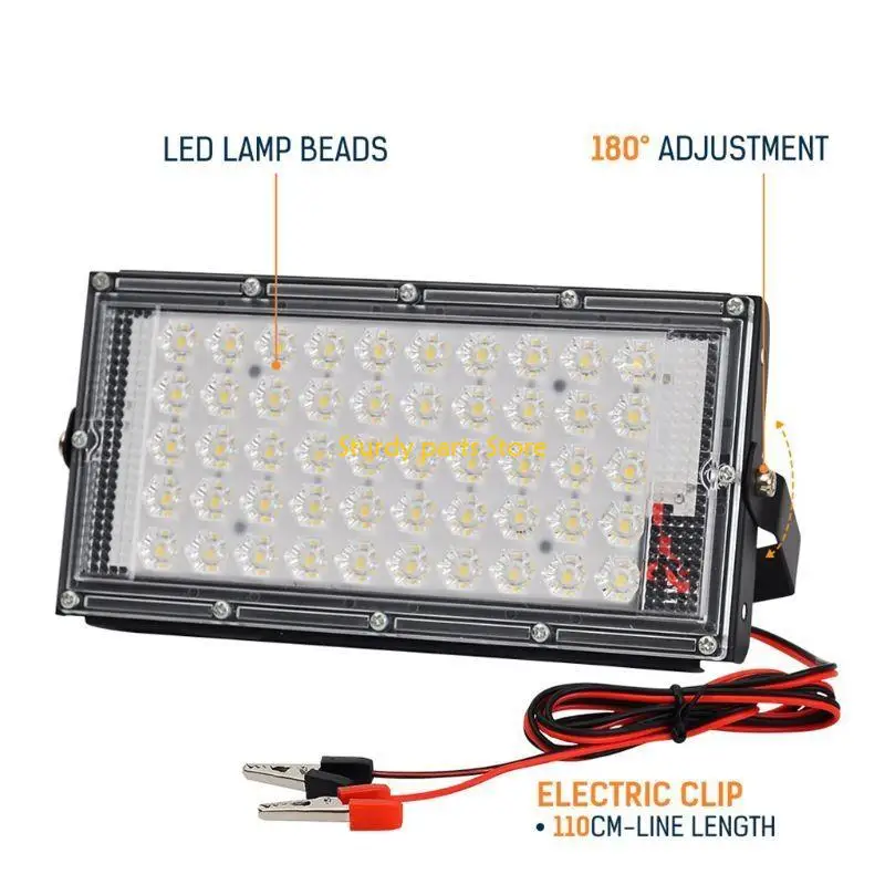 

97QC LED Flood Light Plastic Material Floodlight for Outdoor Garden Yard Decorations