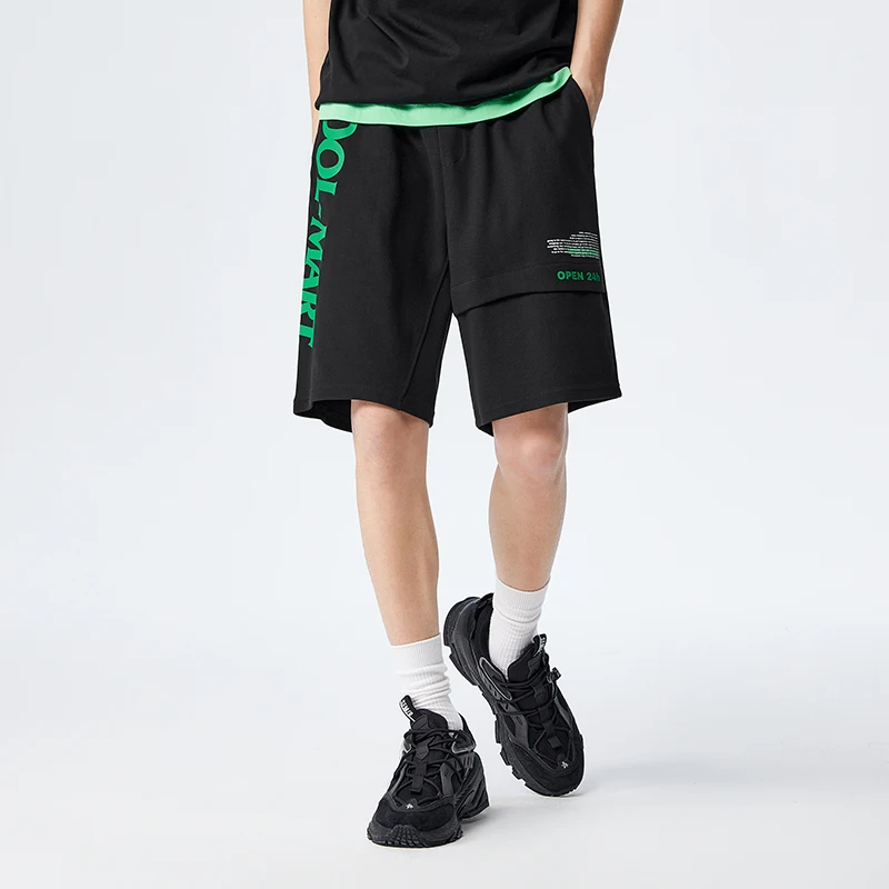 Semir Men Pants Casual Mid-Length Trousers Printed Texture And Sporty Jogger Style Oversized Fit Pant Men