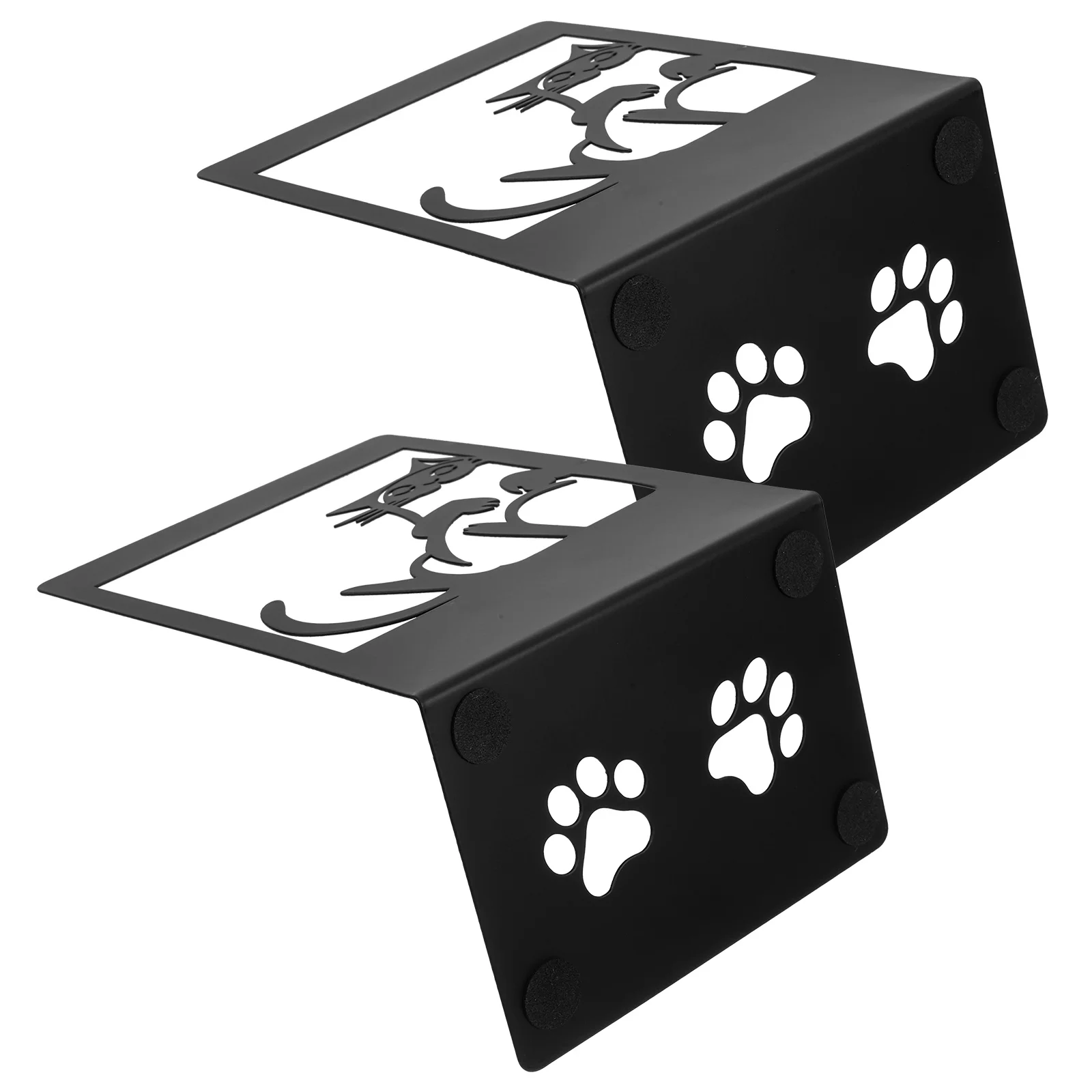 

2Pcs Metal Cat Bookends Iron Decorative Book Stoppers for Office Shelves Desk Organizer Book Holder Bookends Metal Bookend