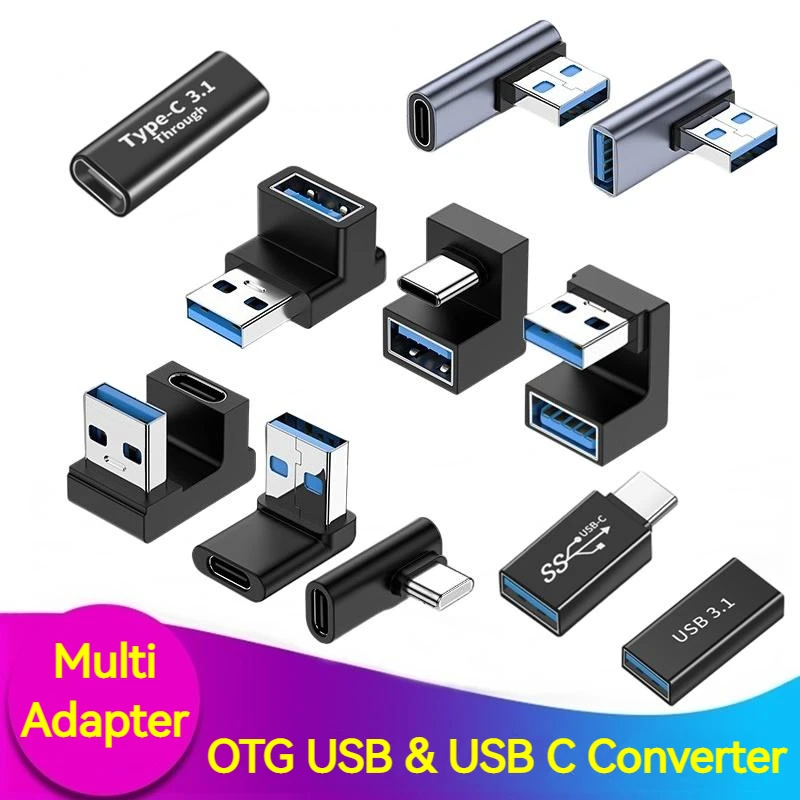 USB 3.0 Type C Adapter A Male to Type C Female Connector OTG Converter Type-c USB Charging Data Transfer Adaptador Usb Tipo C