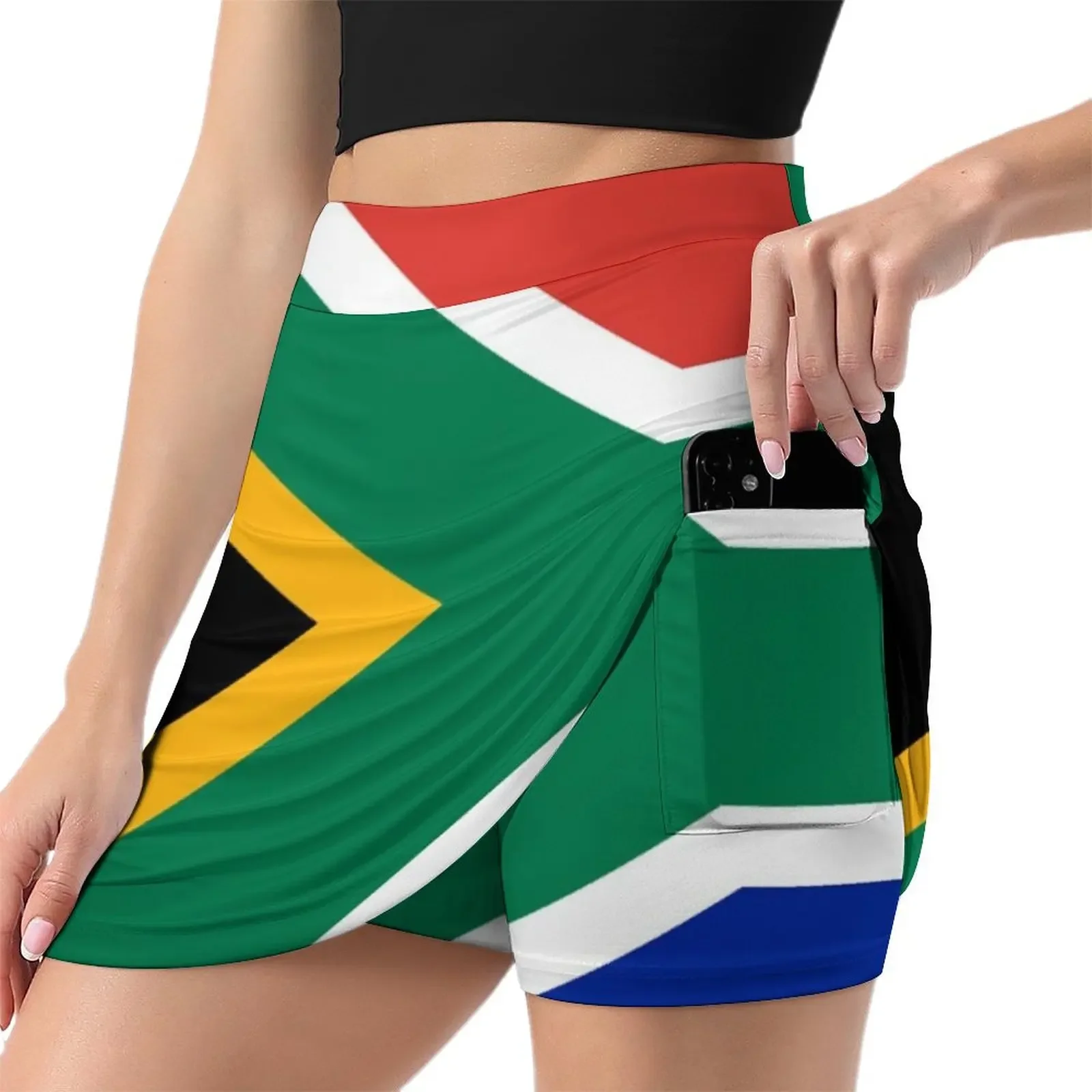 South African Flag Sticker Sheet Mini Skirt kawaii clothes short skirt