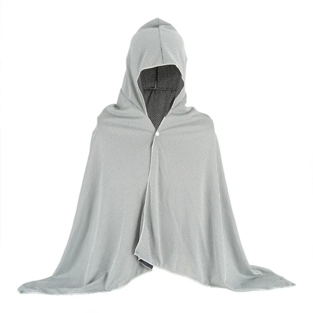

Soft Material Cooling Shawl Quick Dry Breathable Hoodie Beach Towel Neck Protection Comfortable Face Cover