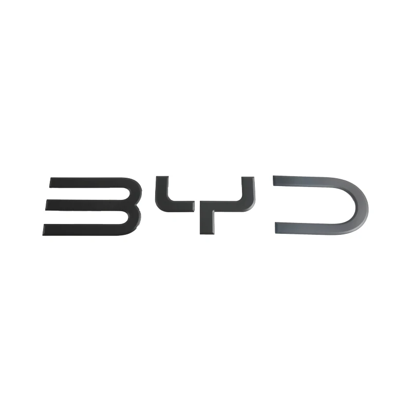 شارة السيارة رسالة شعار أسود ل BYD القرش 6 ثلاثية الأبعاد غطاء ملصق الجبهة الخلفية ديكور سيارة ملصق ل BYD القرش 6 اكسسوارات