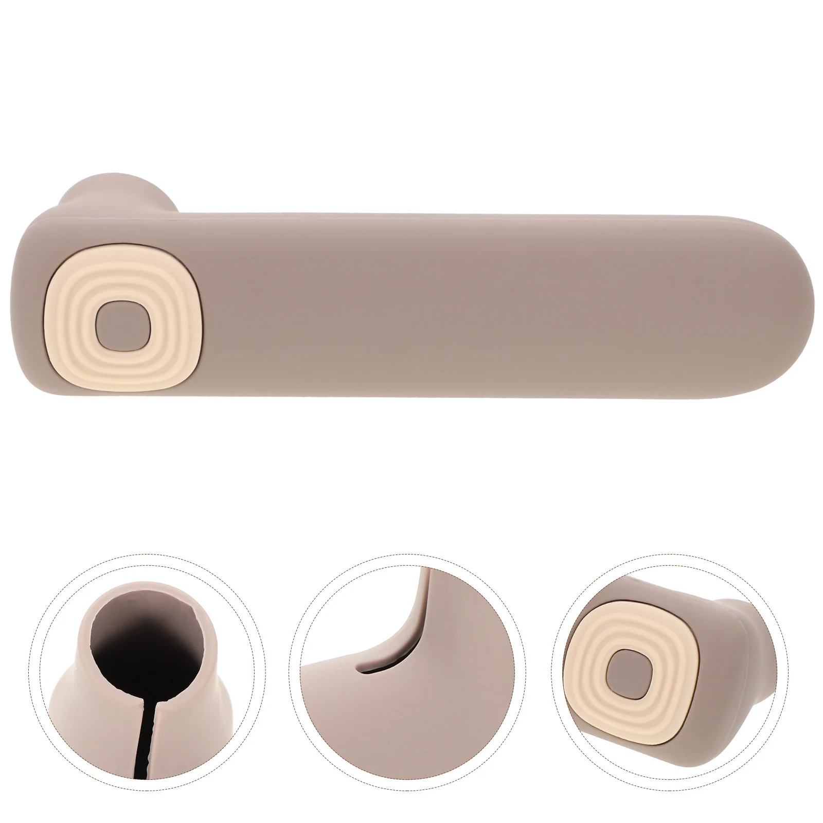 Cubierta de manija de puerta de silicona, funda protectora para habitación de niños, perilla de puerta anticolisión suave, amortiguador, reducción de ruido