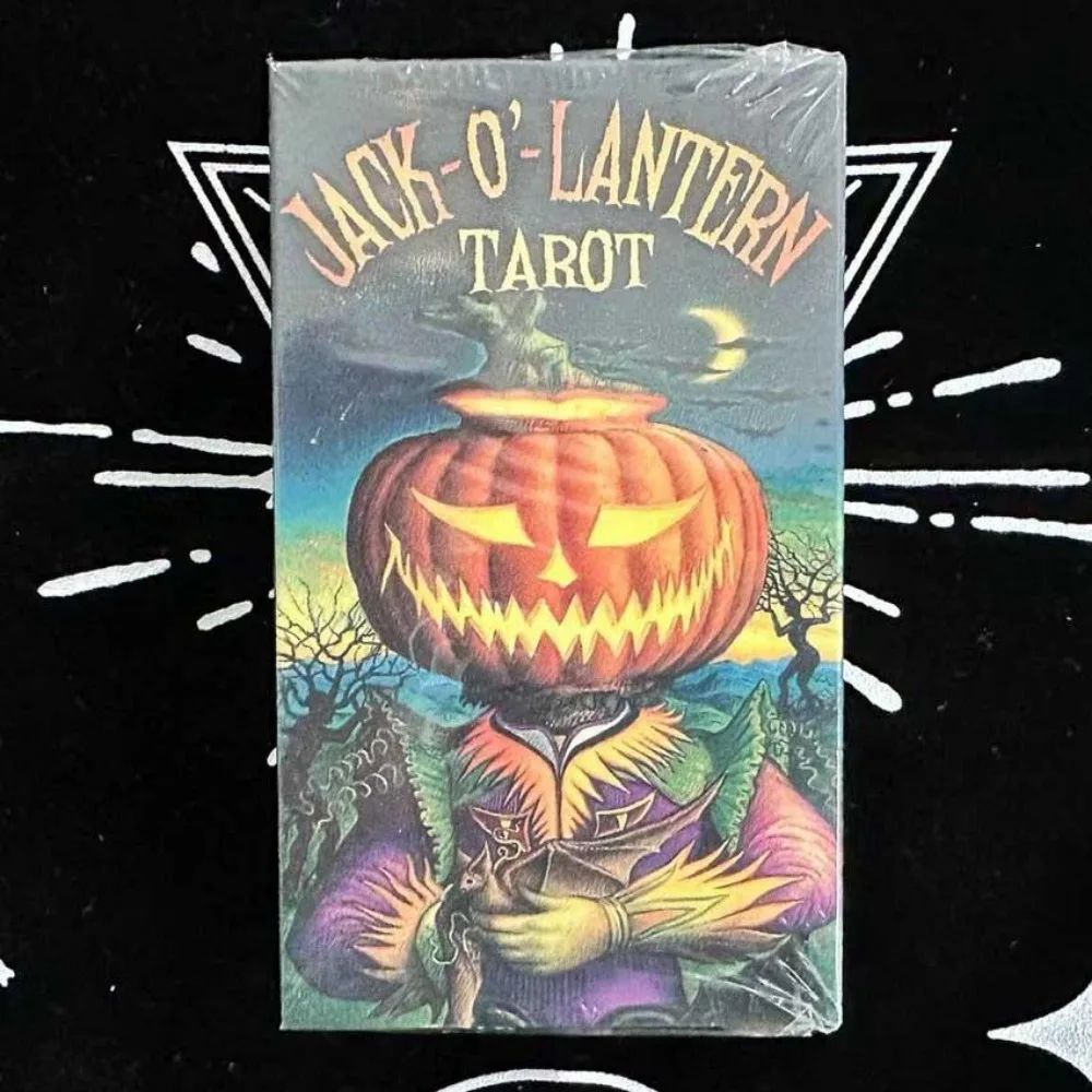 Baraja de cartas de Tarot jack-o-lantern, 10,3x6cm, 78 cartas de piezas