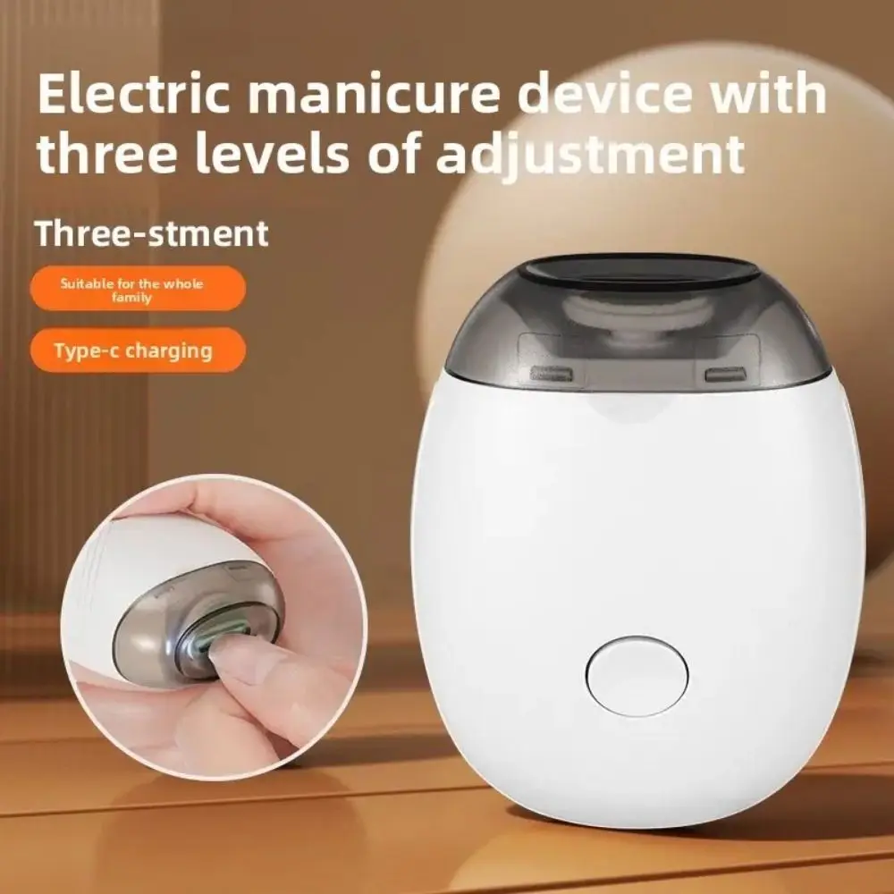 

Mini 2 IN 1 Nail Clipper Automatic Rechargeable Nail Grinder Trimmer Electric with LED Light Fingernail Trimmer Manicure Tools