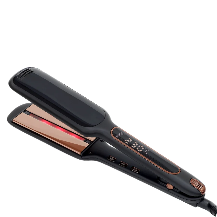 Professional Ceramic Hair Straightener Fast Heating Portable Flat Iron LED Temperature Display Heater