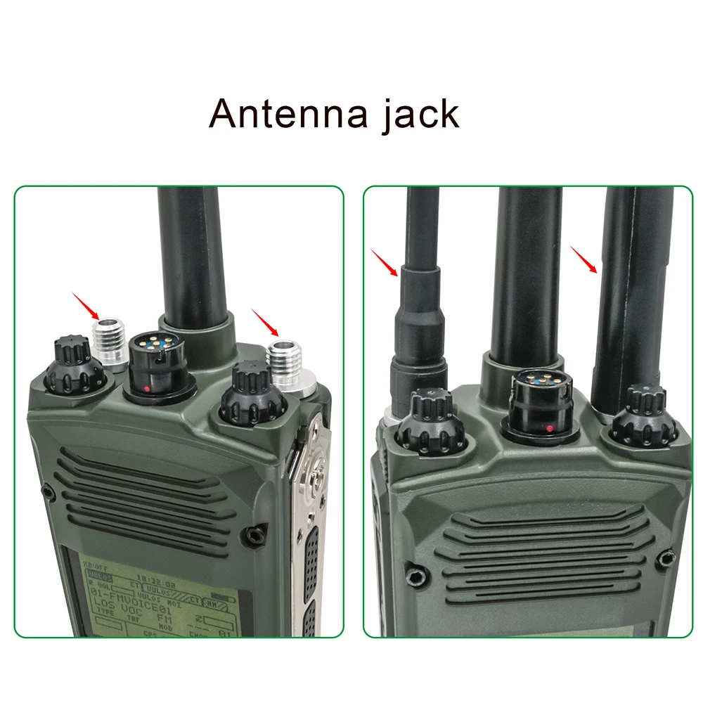 Imagem -03 - Hearangel-walkie Talkie Não-funcional Rádio Militar Caixa Virtual Manequim Tático Prc163 Modelo para Baofeng Uv5r