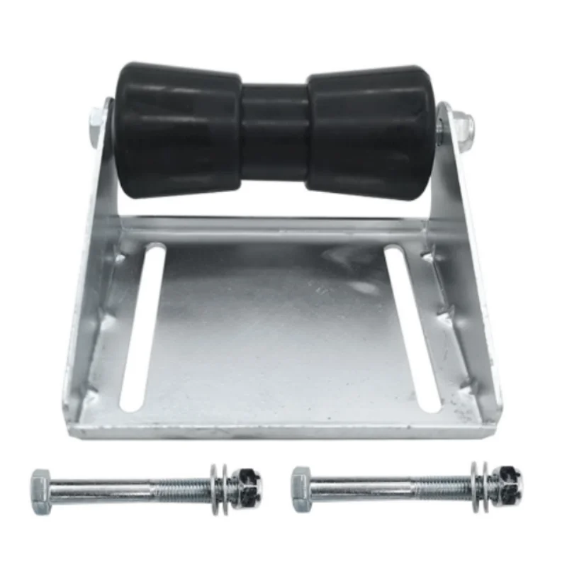 

ISURE MARINE 8" Boat Trailer Rollers With Bracket Heavy Duty Effort Saving Galvanized Steel Rubber Keel Roller Assembly Kit