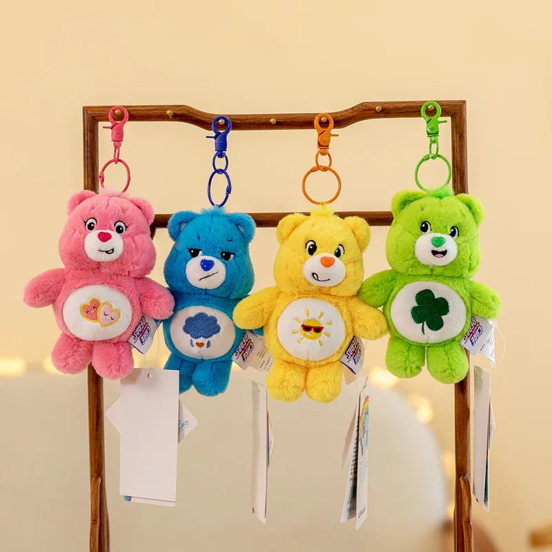 

Carebears, периферическая Радуга, Любовный медведь, искусственная милая плюшевая игрушка, сумка для подарка на день рождения, мультяшная деталь