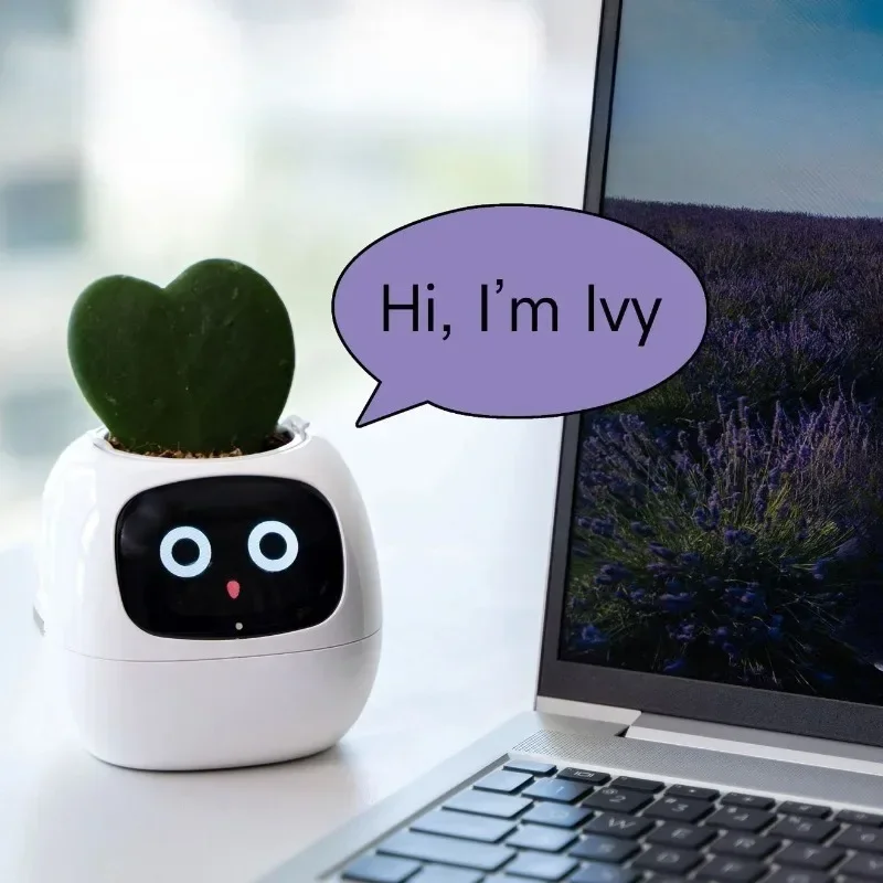 Smart Planter Endless Fun Over 49 Rich Expressions AI Chips Make Raising Plants Easy and Fun 7 Smart Sensors for Home Office