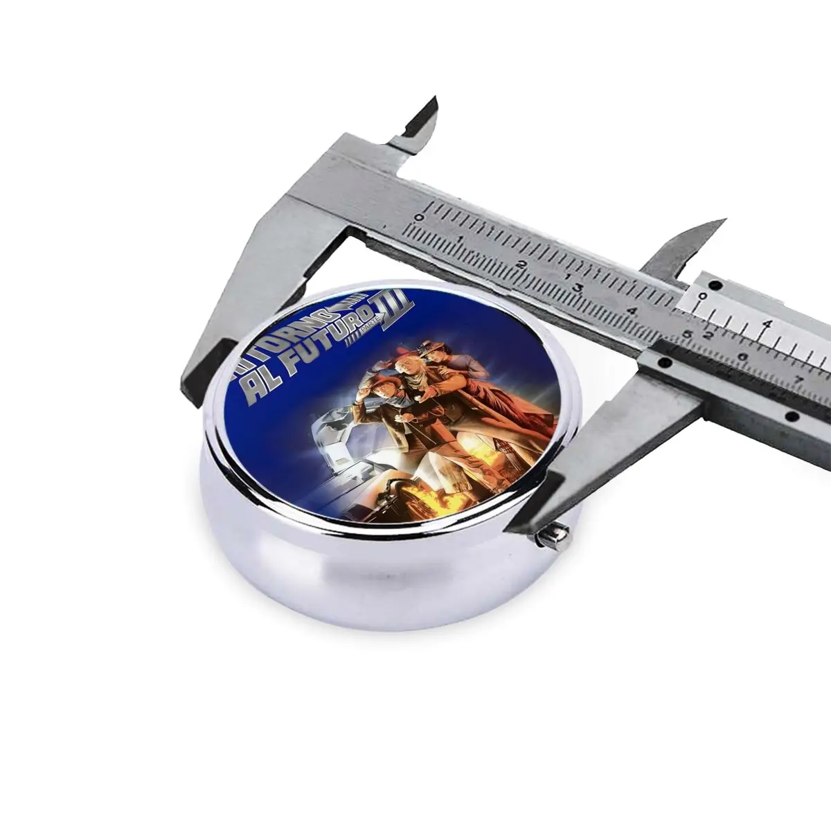 العودة إلى المستقبل حافظة حبوب منع الحمل الصغيرة المحمولة لمحفظة الخيال العلمي الكوميدي فيلم الطب حقيبة للتخزين صندوق حبوب منع الحمل للسفر