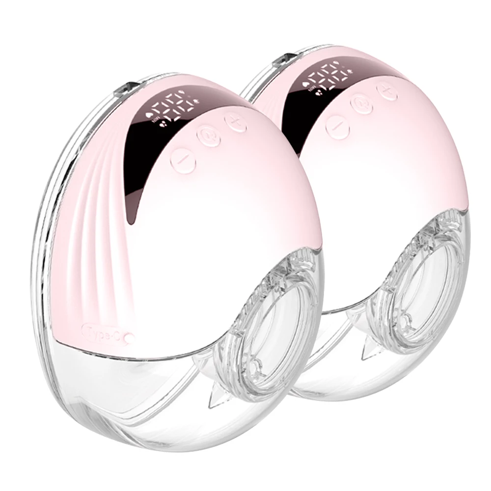 

Переносной молокоотсос, бесшумный Электрический молокоотсос без использования рук со встроенным дисплеем, 4 режима, 12 уровней комфорта, без БФА