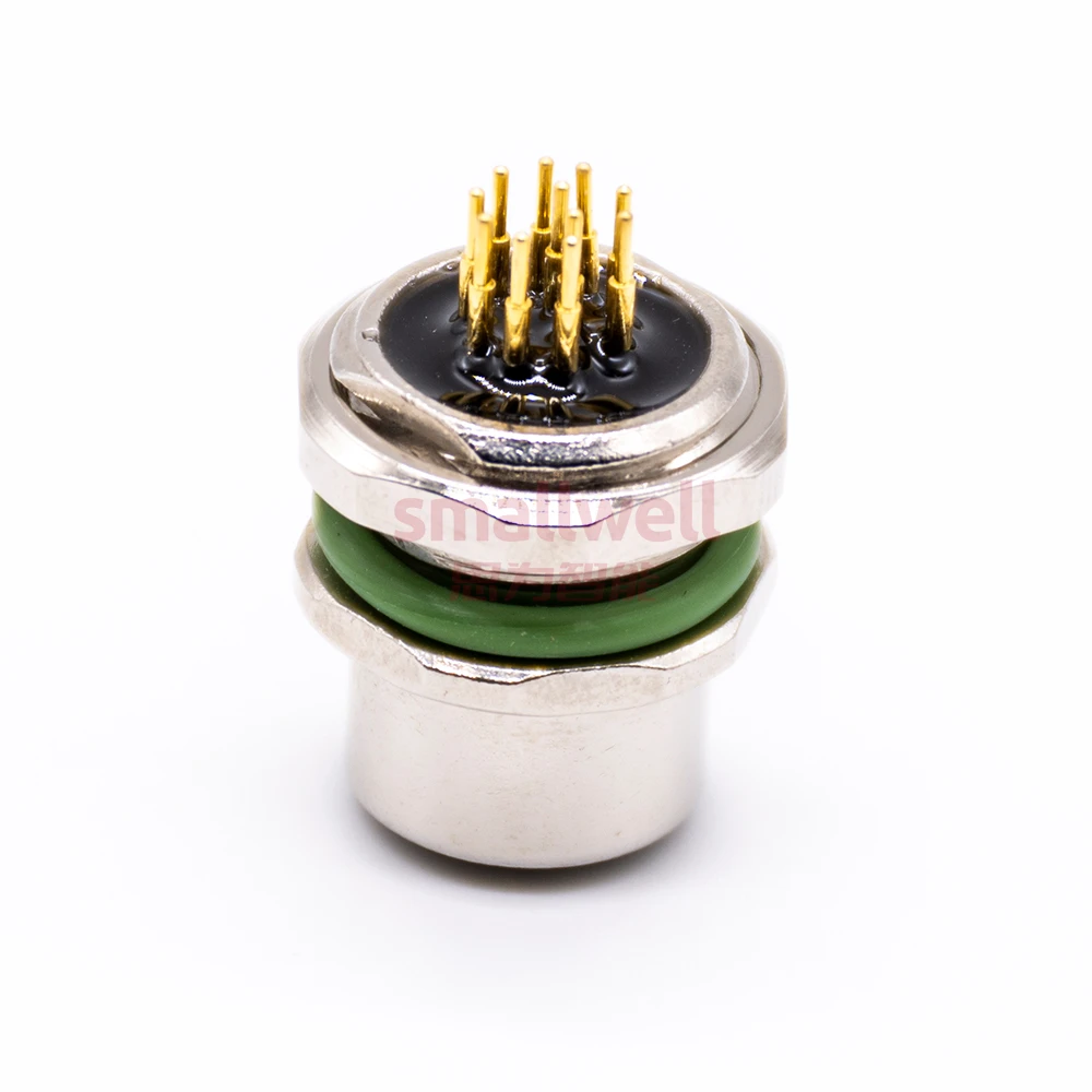 M12 11 core A buckle hole panel installation socket board front installation unshielded plug board opening size M16