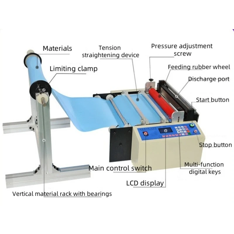 

Automatic LCD computer roll-to-paper cutting machine Tape roll-to-paper cutting machine