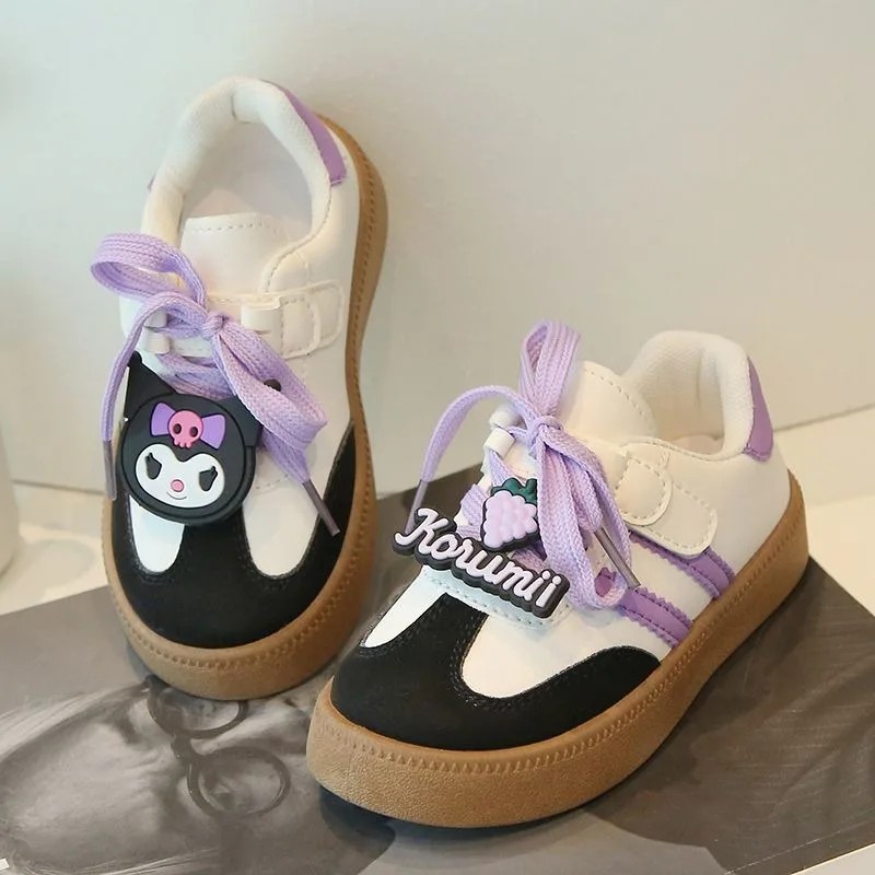 새로운 쿠로미 마이멜로디 애니메이션 귀여운 산리오 인싸템 패션 캐주얼 보드화 귀여운 아동 스포츠 스니커즈 사랑스러운 어린이 선물