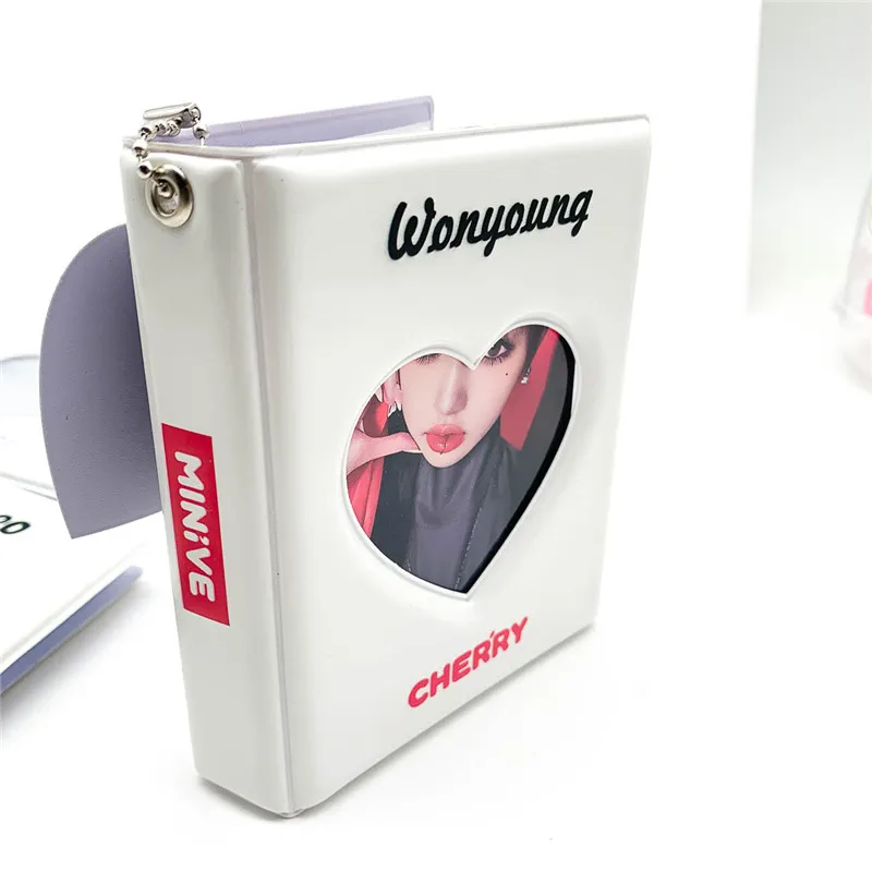 3 Zoll IVE CHERRY Minive Neue Kpop Koreanische PU Weiß Cartoon Fans Foto Bilder 32 Seiten Sammlung Display 11*8,5*2,5 CM