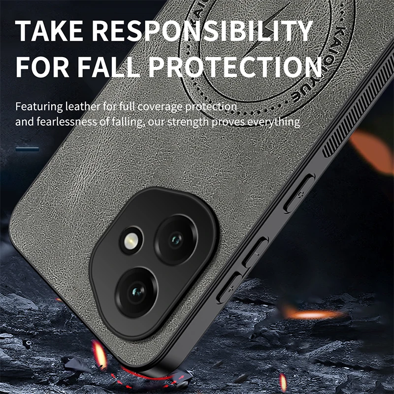 

Магнитный кожаный матовый чехол для телефона Honor 400 Pro с беспроводной зарядкой, задний чехол Honor 500 Fundas Para Honor 400 400 Lite