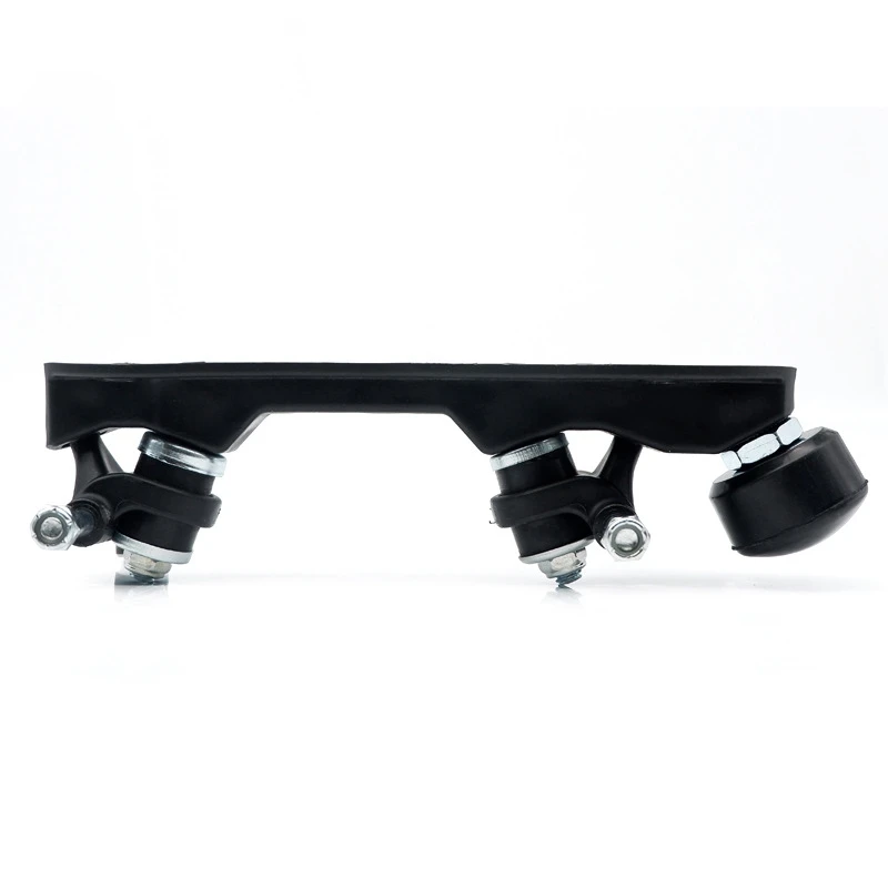 Roller Skate Base Four-Wheel Two-Row Skate Bracket Skate Base Bottom Plate With Roller Skate Toe Stoppers