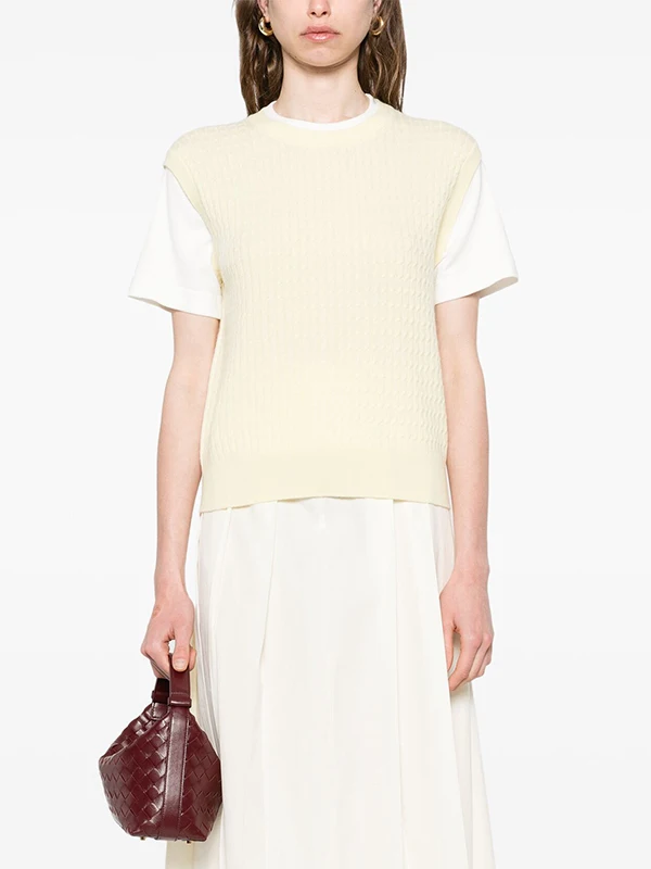 

Желтый вязаный топ Faion Casual Sle Ранняя осень Новое поступление от Qinglan Женская одежда круглый Ne ort Sve Regular Fit