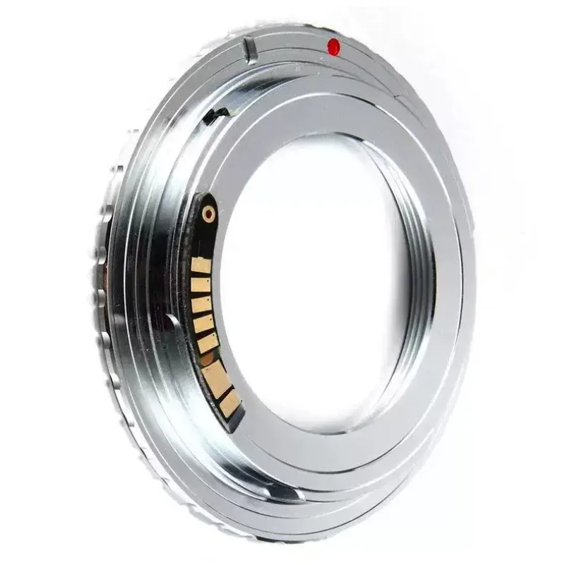 M42 to Canon EOS Manual Lens Adapter Ring with AF Confirm Chip Pure Copper for 7D Mark II 5D III