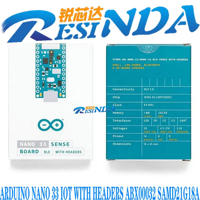 

ARDUINO NANO 33 IOT WITH HEADERS ABX00032 SAMD21G18A Development board 100%New and Original