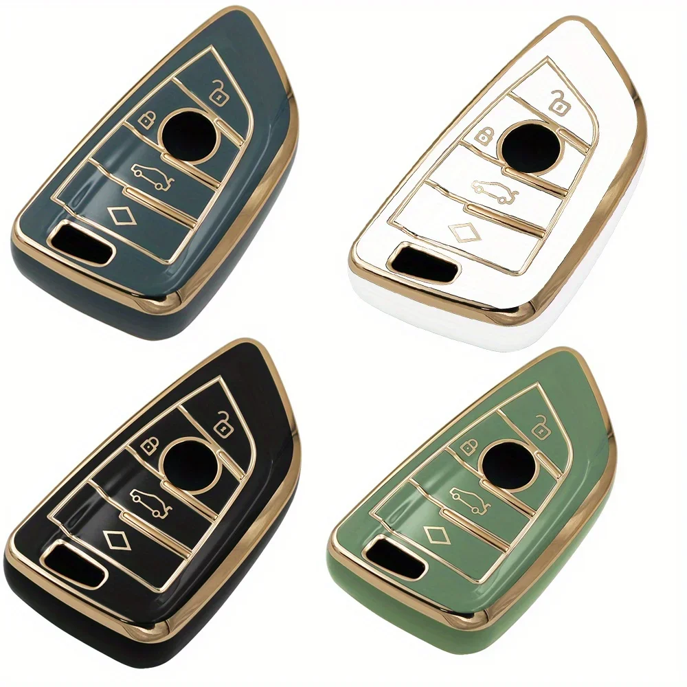 

Чехол для автомобильного ключа с 4 кнопками из мягкого ТПУ для BMW X1 X3 X5 X6 X7 1 3 5 6 7 серии G20 G30 G11 F15 F16 G01 G02 F48 Protector Shell Ac