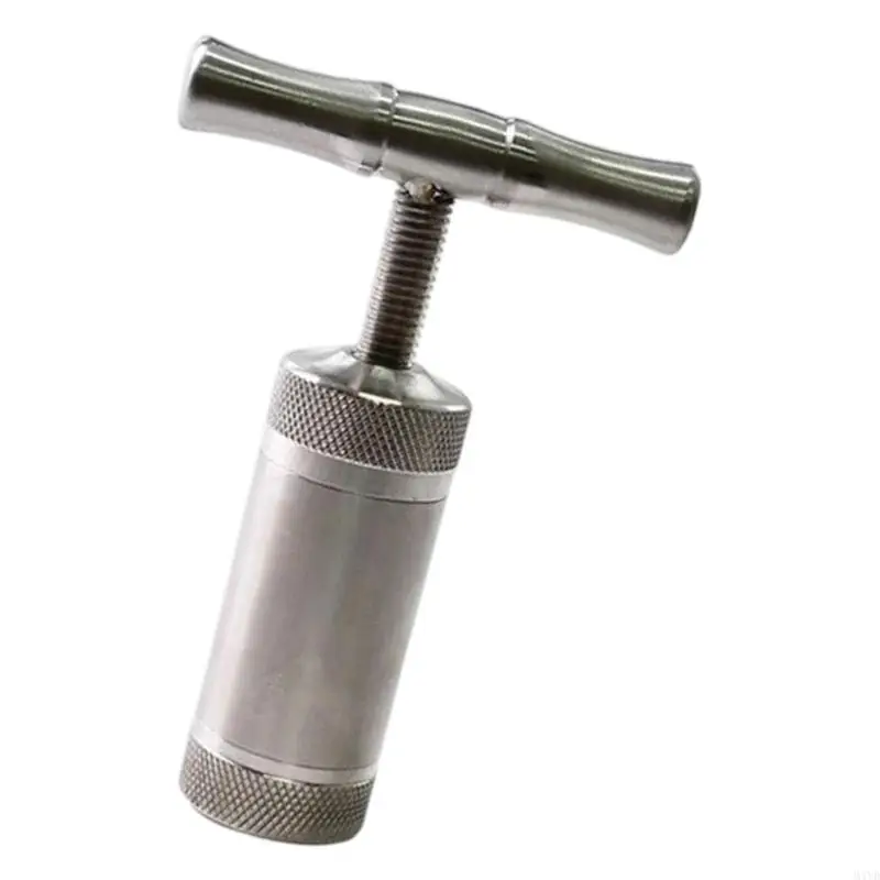 Compactador polvo compacto y metálico con cómodo para hierbas y especias, prensado preciso, funcionamiento suave, M4YD