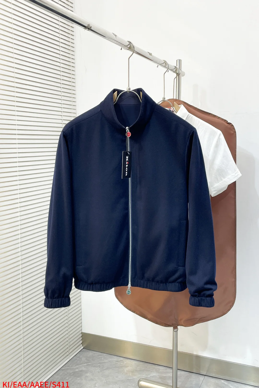 SIJITONGDA2026 Soft and comfortable size M-3XL for men's double-sided stand-up collar jacket and knitted fabric in early spring