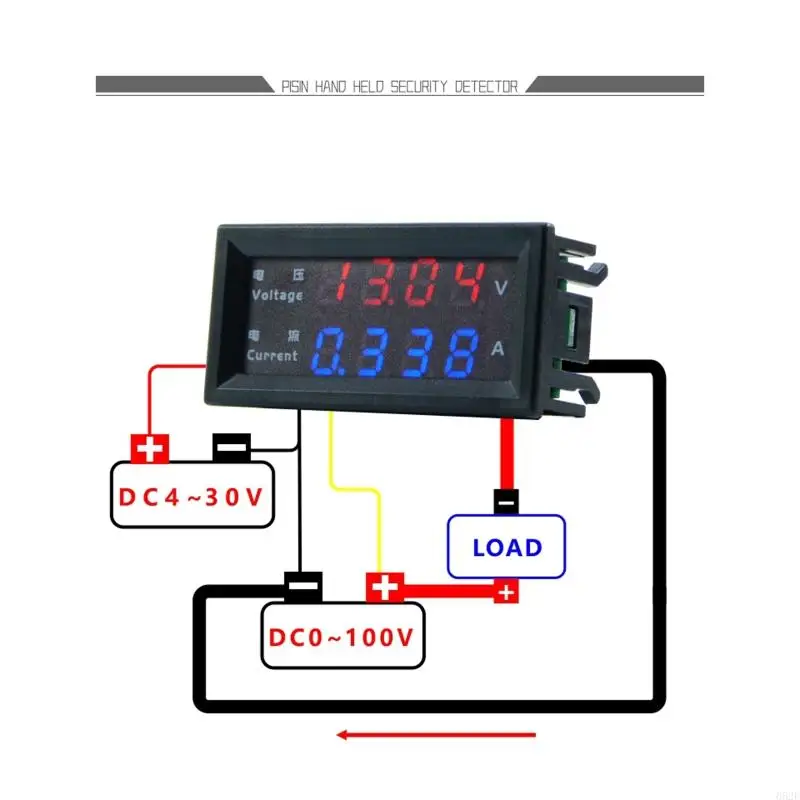 652F Dual Digital Display Miernik Tester Monitora prądu samochodowego dla 100V 200