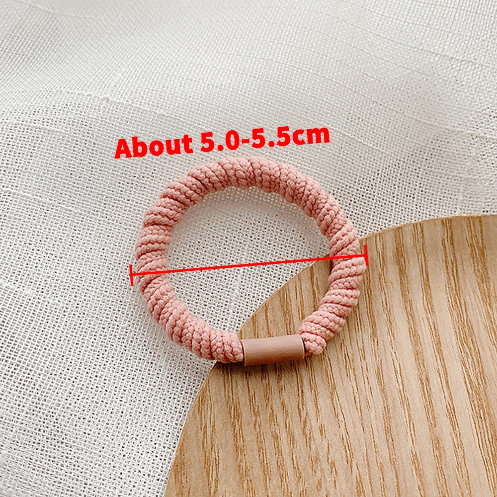 7PCS/Lot Basic Solid Color Hair Bands Simple Elastic Hair Tie for Women Girls Fashion Hair Accessories Ponytail Holder Wholesale