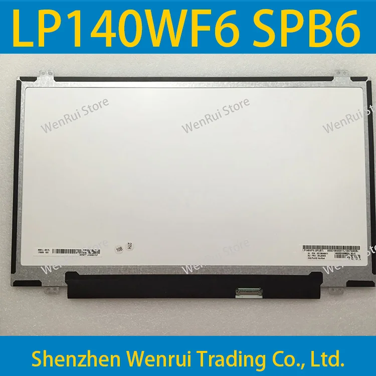 

14.0 Laptop LCD Screen LP140WF6 SPB1 SPB2 SPB3 SPB4 SPB6 SPB7 SPB8 For Lenovo ThinkPad T460 T470 T480 E465 IPS 1920x1080 30pin